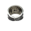 Aaron Anderson, Band Ring, Four Corners Design, Silver, Navajo Handmade, 9 1/4