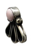 Geraldine James, Earring, Pink Conch Shell, Sterling Silver, Navajo, 3/4"