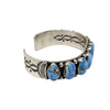 Sheila Tso, Single Row Bracelet, Golden Hills Turquoise, Navajo, 6 3/4”