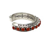 Herman Smith, Bracelet, Triangle Wire, Mediterranean Coral, Navajo, 5 "