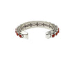 Herman Smith, Bracelet, Triangle Wire, Mediterranean Coral, Navajo, 5 "