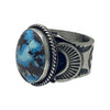 Bo Reeves, Ring, Golden Hills Turquoise, Sterling Silver, Navajo, 6 1/2