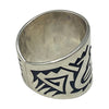 Ruben Saufkie, Ring, Sterling Silver, Hopi Handmade, 14 1/4