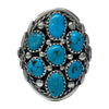 Melvin Chee, Ring, Sleeping Beauty Turquoise, Sterling Silver, Navajo, 7