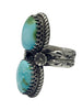 Chris Etcitty, Ring, Sonoran Gold Turquoise, Sterling Silver, Navajo, 7