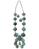 Annie Hoskie, Necklace, Earrings, China Mountain Turquoise, Navajo, 32 "