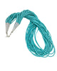 Ramona Bird, Necklace, 25 Strands, Turquoise, Santo Domingo, 19 1/2"