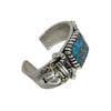 Philander Begay, Bracelet, Clown Dancer, 18kt, Silver, Persian, Navajo, 6 1/2"