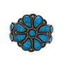 Faye Lowsayatee, Bracelet, Inlay, Sleeping Beauty Turquoise, Zuni Made, 6 3/8"