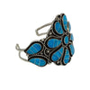 Faye Lowsayatee, Bracelet, Inlay, Sleeping Beauty Turquoise, Zuni Made, 6 3/8"