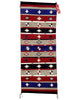 Bessie Yazzie, Rug, Chief Pattern, Navajo Handwoven, 62" x 25"