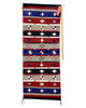 Bessie Yazzie, Rug, Chief Pattern, Navajo Handwoven, 62" x 25"