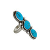 Geraldine James, Ring, Kingman Turquoise, Navajo Handmade, Adjustable