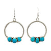 Natasha Jones, Earrings, Dangles, Hoops, Kingman, Navajo, 2 3/8"