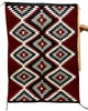 Shirley Sandoval, Rug, Eye dazzler, Navajo Hand Woven, 38" x 53"