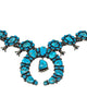 Ernest Roy Begay, Necklace, Blossoms, Huge, Morenci Turquoise, Navajo, 22"