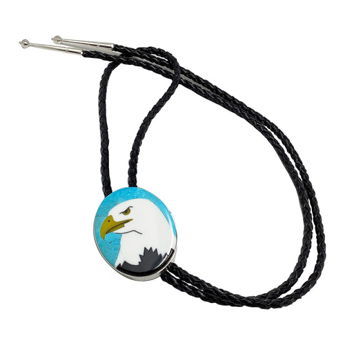 Calvin Desson, Bolo Tie, Multicolor, Navajo Handmade, 48