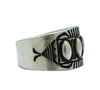 Edison Sandy Smith, Ring, Marquee Bump Outs, Stamping, Navajo Handmade, 7