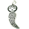 Ruben Saufkie, Pendant, Surface, Eagle Wing, Overlay, Hopi Handmade, 3 3/4"