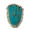 Joelias Draper, Dinah, Pete Gasper, Ring, Healing Hand, Zuni Fetish, Navajo, 10