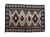 Charlene Begay, Eye Dazzler, Navajo Rug, Black, Red, Gray, Handwoven, 81" x 56"