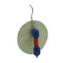 Alvin Yellowhorse, Earrings, Lapis Lazuli, Coral, Navajo Handmade, 2" x 1 1/4"