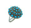 Dickie Charlie, Ring, Sleeping Beauty Turquoise, Zuni Handmade, 7