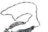 Ruben Saufkie, Necklace, Crow Mother, Silver Overlay, Hopi Handmade, 24