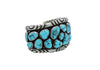 Wilford Nez, Bracelet, Candelaria Turquoise, Navajo Handmade, Circa 1980s, 6 7/8"