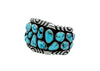 Wilford Nez, Bracelet, Candelaria Turquoise, Navajo Handmade, Circa 1980s, 6 7/8"