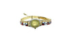 Julian Arviso, Watch Bracelet, 14k Gold, Multi Stone, Navajo Handmade, 7