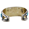 Freddie Maloney, Row Bracelet, Sleeping Beauty Turquoise, Navajo Made, 6 3/4"