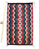 Ayash Tso, Navajo Handwoven Rug, Wool, Eye Dazzler, 25” x 40”