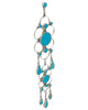 Vivianita Booqua, Earrings, Pierced, Dangles, Kingman Turquoise, Zuni Made, 6"