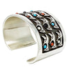 Aaron John, Bracelet, Hummingbird, Multi Stone, Overlay, Navajo Made, 6 3/8"