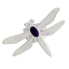 Kelsey Jimmie, Ring, Purple Sugilite, Dragonfly, Tufa, Navajo Handmade, 6 1/2