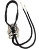 Wilford Henry, Sandcast Bolo, Egyptian Turquoise, Navajo Handmade, 44"