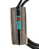 Darryl Dean Begay, Bolo Tie, Tufa Cast, Multi Stone Inlay, Navajo, 48”