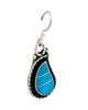 Faye Lowsayatee, Necklace, Earrings, Kingman Turquoise, Zuni Handmade, 19"