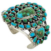 Tyler Brown, Bracelet, Cluster, Sonoran Gold Turquoise, Navajo Handmade, 6 5/8"