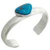 Kelsey Jimmie, Bracelet, Tufa Cast, Sonoran Rose Turquoise, Navajo HMade, 6 3/4"