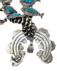 Kirk Smith, Squash Blossom Necklace, Kingman Turquoise, Circa 2000s, 27"