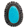 Tommy Jackson, Ring, Water Web Kingman Turquoise, Navajo Handmade, 10