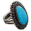 Tommy Jackson, Ring, Water Web Kingman Turquoise, Navajo Handmade, 10