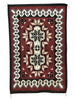 Linda Joe, Ganado Red Rug, Navajo Handwoven, Double Diamond, 60" x 36"