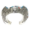 Hank Whitethorne, Bracelet, Eagle, Multi Stone Inlay, Navajo Handmade, 6 5/8"