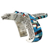 Hank Whitethorne, Bracelet, Eagle, Multi Stone Inlay, Navajo Handmade, 6 5/8"