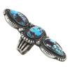 Calvin Martinez, Ring, Golden Hill Turquoise, Revival, Navajo Handmade, 8 1/2