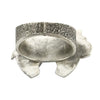 Lee Begay, Ring, Bear, Heart Line, Tufa Cast, Silver, Navajo Handmade, 7