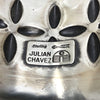 Julian Chavez, Wide Bracelet, Concave, Traditional Stamping, Navajo Made, 7"